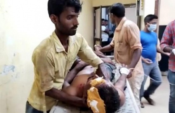 2 labourers were critically injured after falling on ground while changing the electrical transformer in Melarmath area 2 labourers were critically injured after falling on ground while changing the electrical transformer in Melarmath area